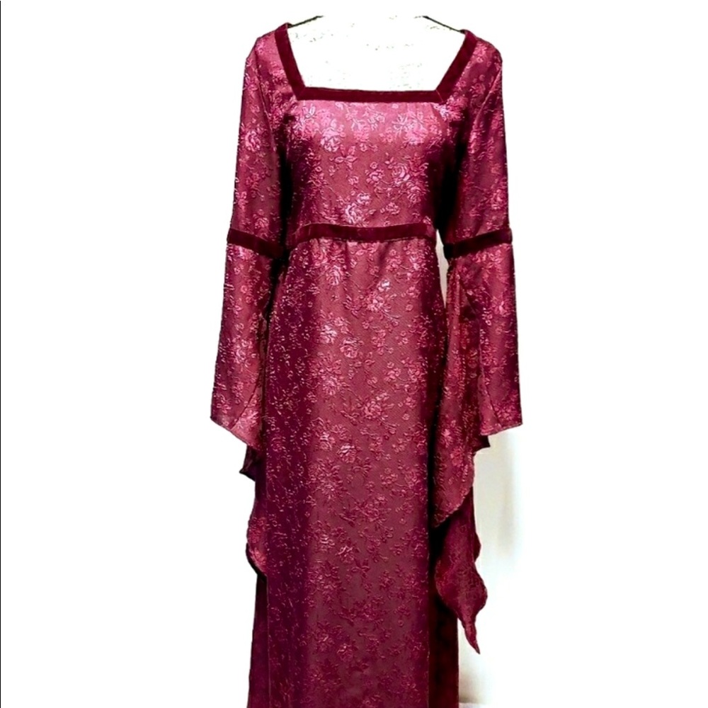 Size XL Eternal Love vintage Silky Brocade Dress
